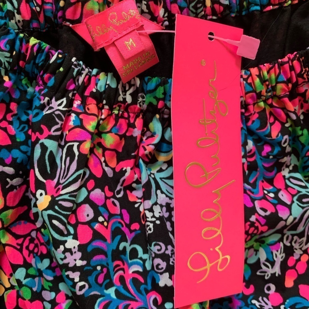 LILLY PULITZER Medium Tammie off the shoulder dress Multi Feeling Fintas… - Picture 12 of 16